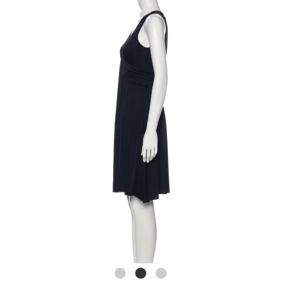 Diane von Furstenberg - Black Pleated Dress - Size 4 - Picture 3 of 11